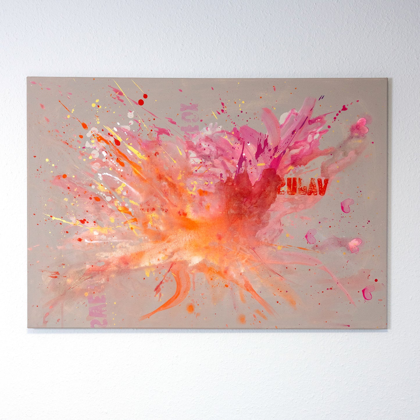 Feuerpferd 2026 - Original Acrylbild auf Keilrahmen 100x70 cm Unikat