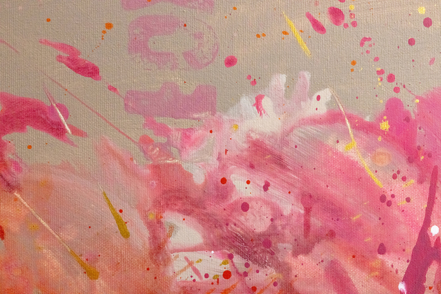 Feuerpferd 2026 - Original Acrylbild auf Keilrahmen 100x70 cm Unikat
