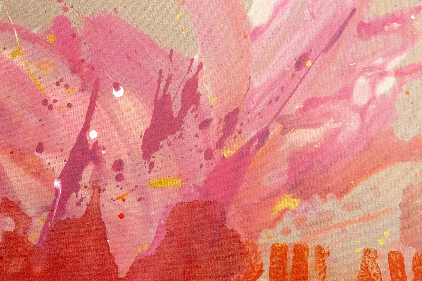 Feuerpferd 2026 - Original Acrylbild auf Keilrahmen 100x70 cm Unikat