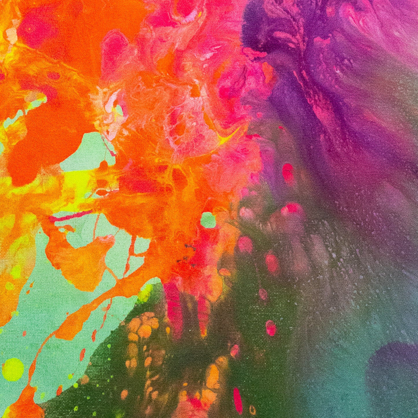 Kaktusblüte - Original Acrylbild auf Keilrahmen 60x80 cm Unikat