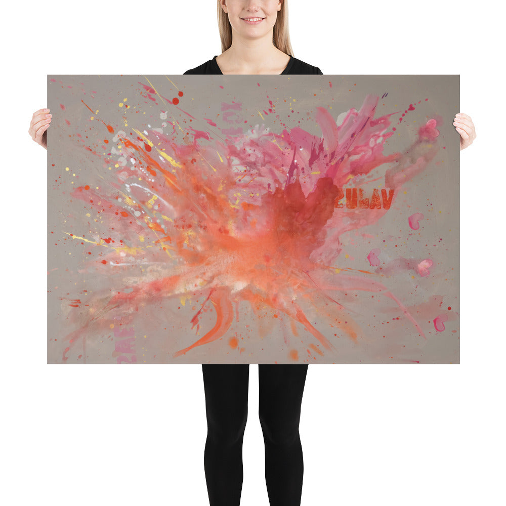 Poster Feuerpferd 2026 - Poster vom Original Acrylbild als Kunstdruck limitiert